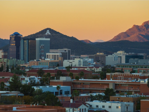 view of Tucson and A Mountain