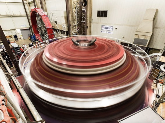 The University of Arizona's Richard F. Caris Mirror Lab is sits tucked underneath the east side of Arizona Stadium. The UA Mirror Lab is building mirrors for Giant Magellan Telescope.