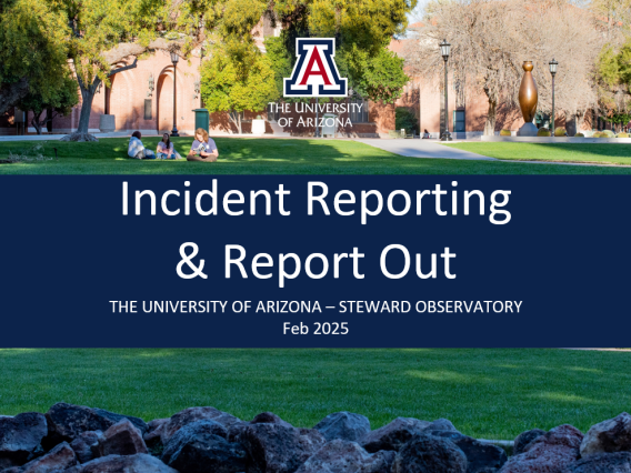 Incident Reporting & Report Out