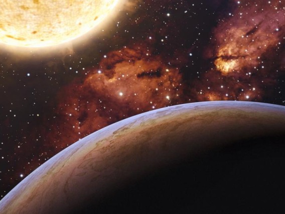 Fantasy Alien Exo Planet isolated galaxy space