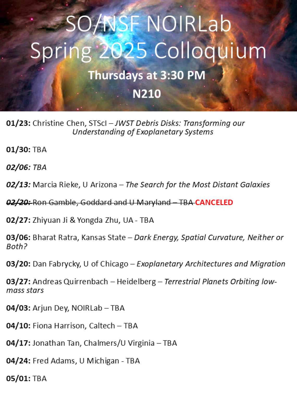 Spring 2025 COL Flyer