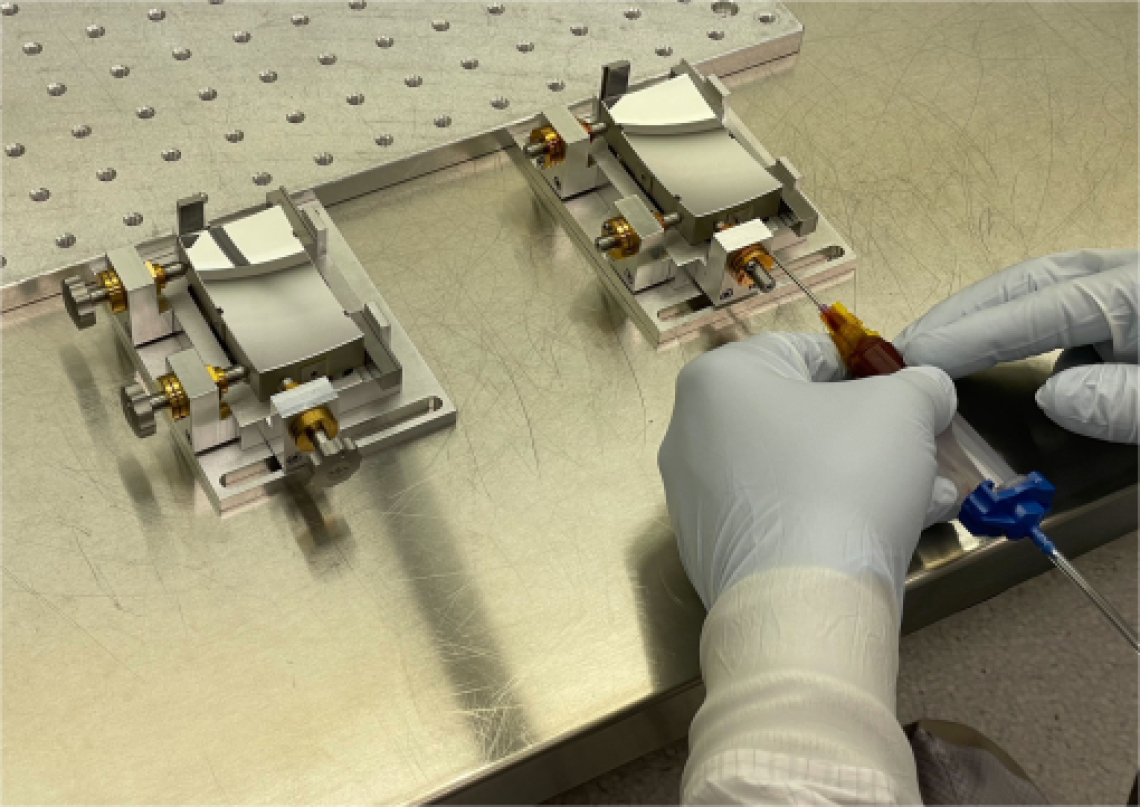 In a new paper this month from Carlos Vargas and the Aspera team, readers get updates and context for the Steward Observatory-based mission. (Pictured: OAPs being bonded to their flight holders.)