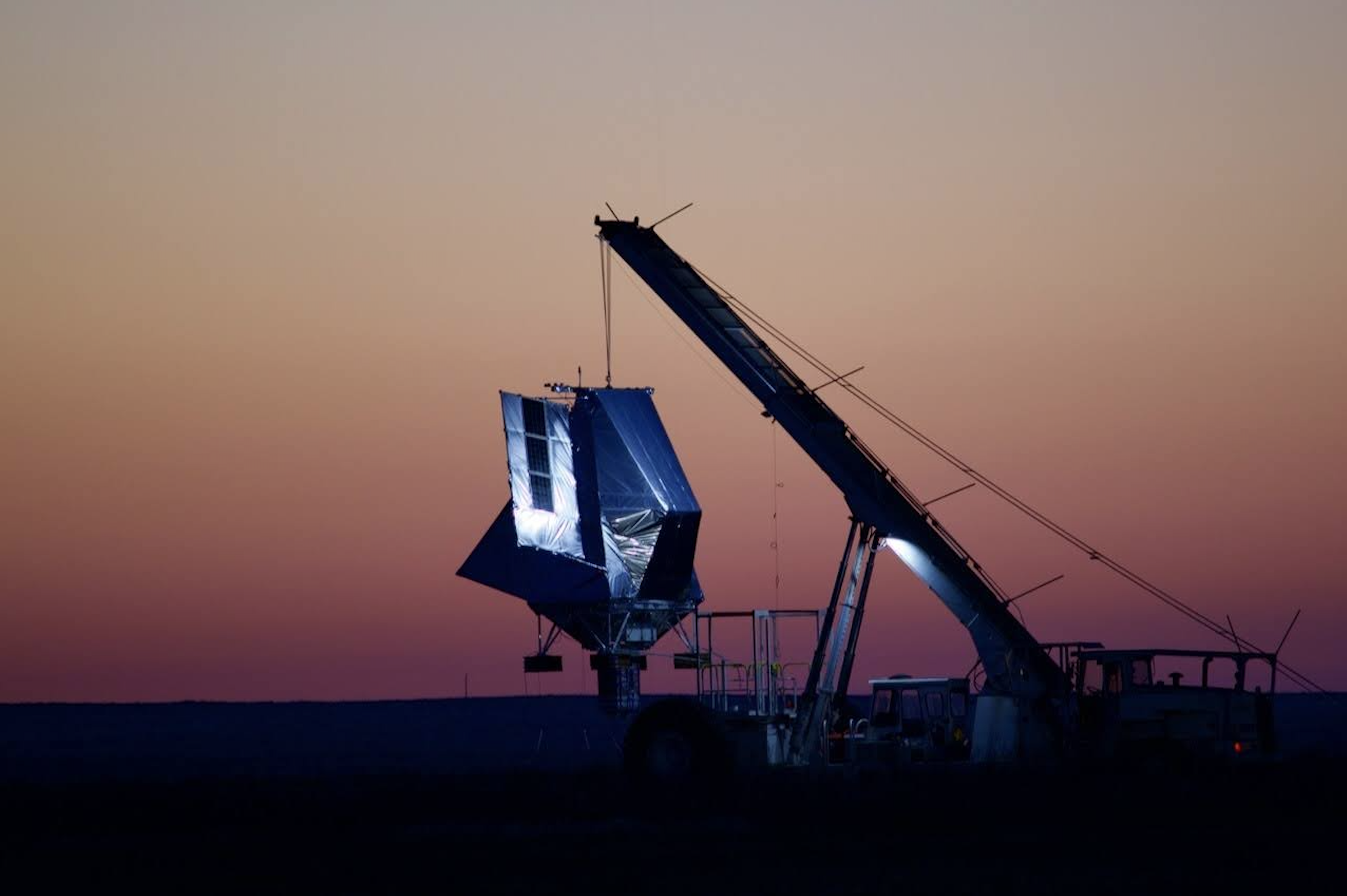 TIM on the launch pad at sunrise. PC: Joaquin Vieira (UIUC)