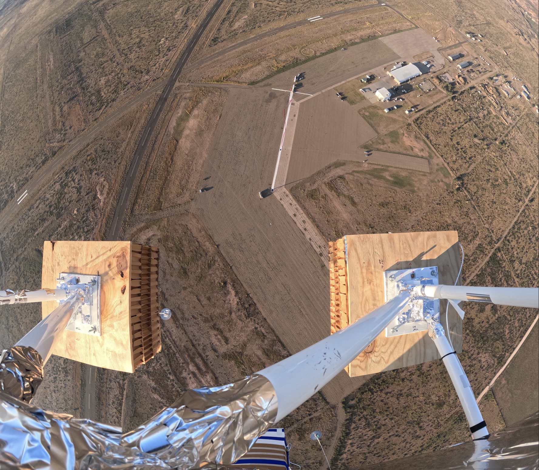 TIM lifts off from the Fort Sumner Municipal Airport. PC: TIM Collaboration