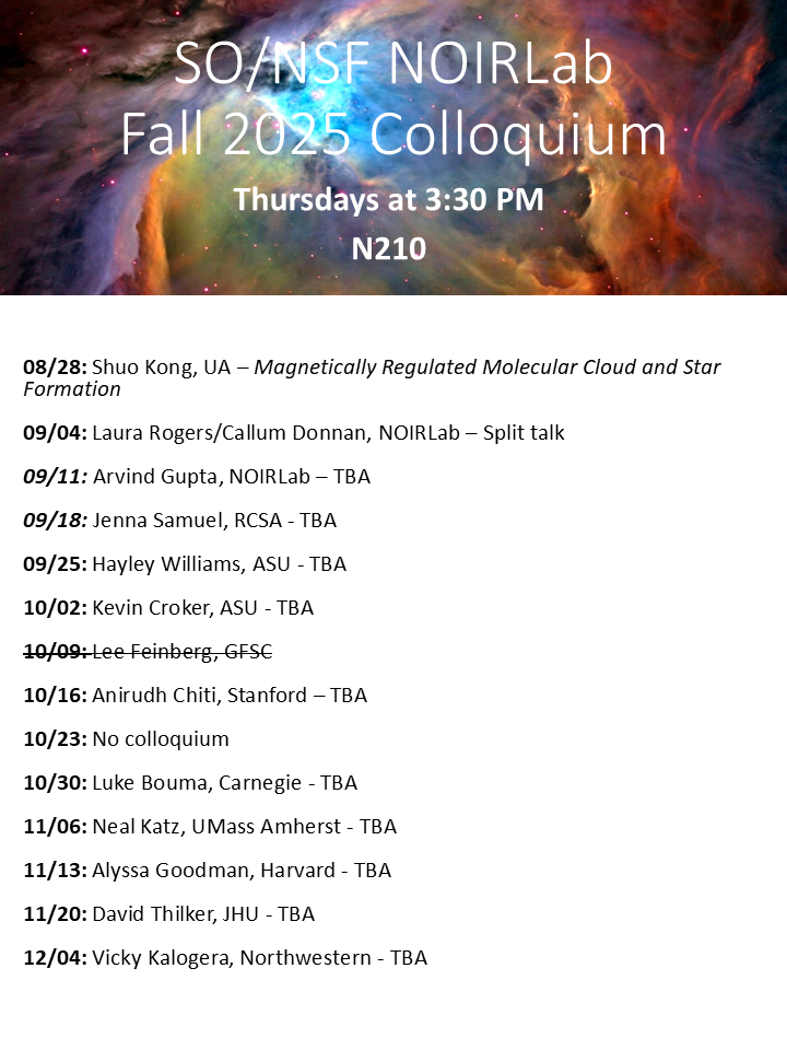 Fall 2025 Colloquium Flyer