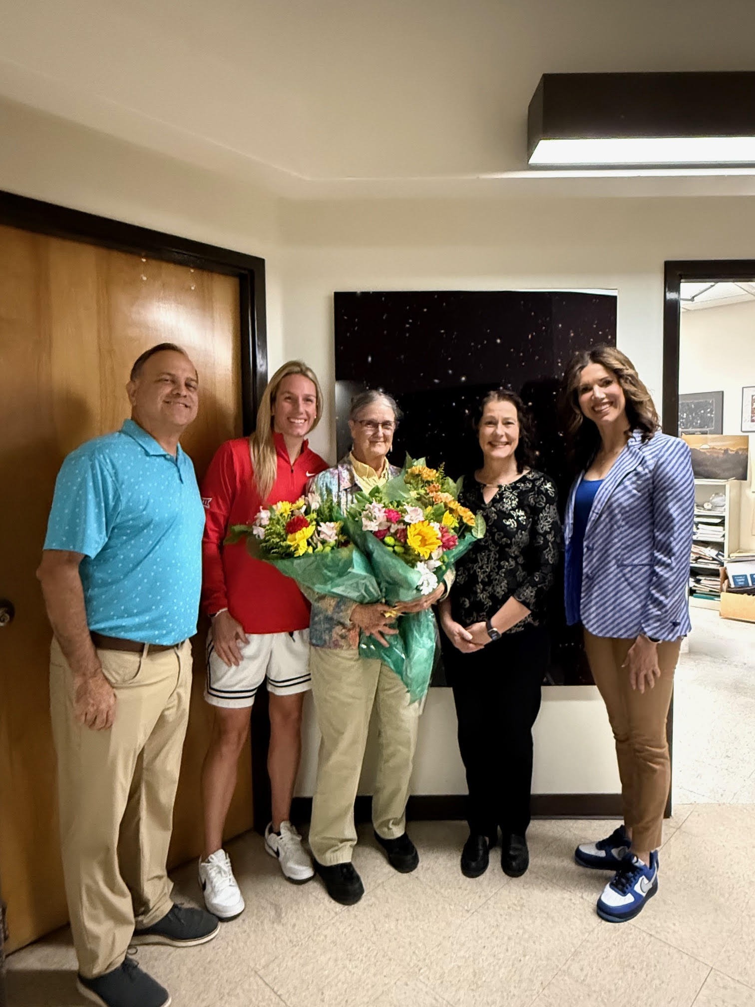 Marcia Rieke receives Big 12 award