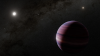 This artist’s concept shows what a gas giant orbiting Alpha Centauri A could look like. Observations of the triple star system Alpha Centauri using NASA’s James Webb Space Telescope indicate the potential gas giant, about the mass of Saturn, orbiting the star by about two times the distance between the Sun and Earth.